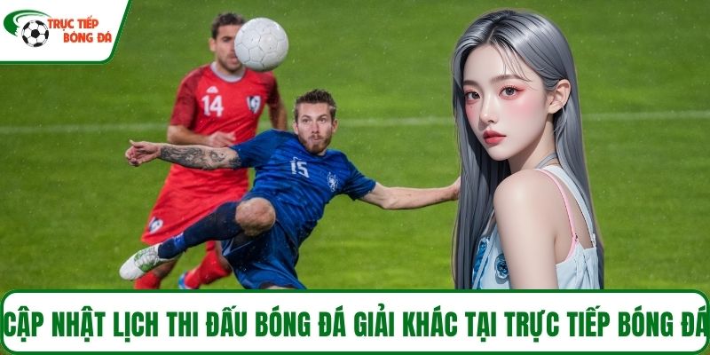 Cập nhật lịch thi đấu bóng đá giải khác tại Trực tiếp bóng đá